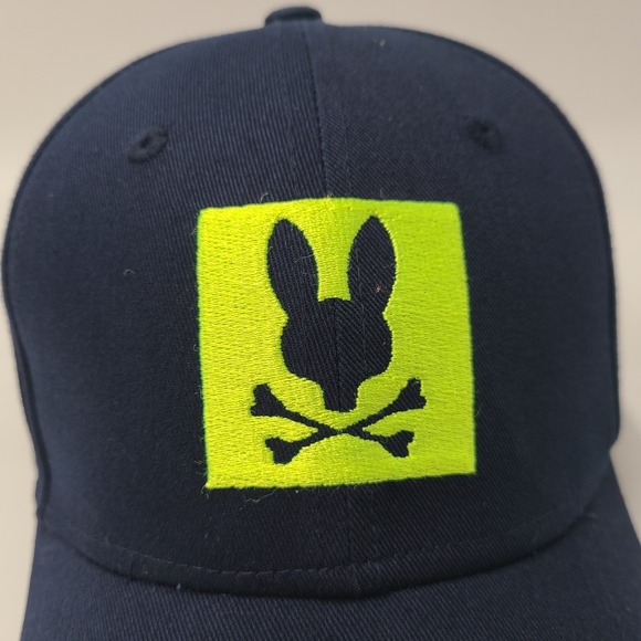 Psycho Bunny Hat Snapback Blue Green Cotton Casual Wear Skate Skateboard Men - Picture 4 of 13